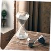 FELTECHELECTR Creative Decorative Sand Timer for Adornment High Borosilicate Stylish Desktop for Room Decoration and Boys and Girls Toys view 2