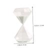 FELTECHELECTR Creative Decorative Sand Timer for Adornment High Borosilicate Stylish Desktop for Room Decoration and Boys and Girls Toys view 3