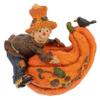 Artibetter Pumpkin Candlesticks Candle Holders Decor Candle Stand Hotel Candlestick Pumpkin Holder Desktop Holder Halloween Resin Vertical Tealight view 1