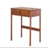 memomad Bali 35 Desk  Modern Sturdy Home Office Solid Wood Desk with Drawer and Compartment - Solid Pine Wood - Noise Free - Freestanding (35 Width, Caramel Brown Wood) view 1