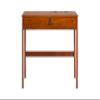 memomad Bali 35 Desk  Modern Sturdy Home Office Solid Wood Desk with Drawer and Compartment - Solid Pine Wood - Noise Free - Freestanding (35 Width, Caramel Brown Wood) view 4
