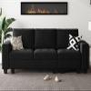 Belffin Velvet Modular Sofa Couch 3 Seater Sofa Couch for Living Room Black view 3