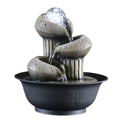 HEXEH Tabletop Fountains Simple Indoor Water Fountain Living Room Study Creative Desktop Decoration Feng Shui Ball Office Feng Shui Wheel Decorations Desktop Water Fountain
