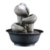 HEXEH Tabletop Fountains Simple Indoor Water Fountain Living Room Study Creative Desktop Decoration Feng Shui Ball Office Feng Shui Wheel Decorations Desktop Water Fountain view 1