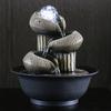 HEXEH Tabletop Fountains Simple Indoor Water Fountain Living Room Study Creative Desktop Decoration Feng Shui Ball Office Feng Shui Wheel Decorations Desktop Water Fountain view 3