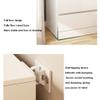 Nightstands 1pc White Bedside Table Modern Hotel Rental Storage Cabinet Home Bedroom Cabinet with Double Drawer Design End Tables Bedroom view 4