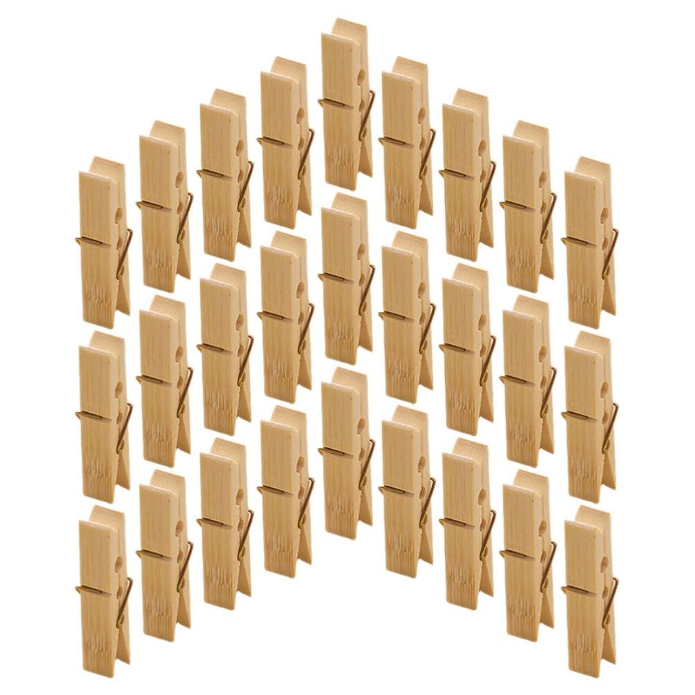 100pcs Clothespins for Home Clothesline Clothespins Clips Clothes Pin Clip Quilt Clamps Blanket Clamps Clothesline Laundry Pegs Quilt Fixing Beach Towel Wood