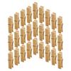 100pcs Clothespins for Home Clothesline Clothespins Clips Clothes Pin Clip Quilt Clamps Blanket Clamps Clothesline Laundry Pegs Quilt Fixing Beach Towel Wood view 1