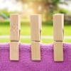 100pcs Clothespins for Home Clothesline Clothespins Clips Clothes Pin Clip Quilt Clamps Blanket Clamps Clothesline Laundry Pegs Quilt Fixing Beach Towel Wood view 2