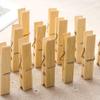 100pcs Clothespins for Home Clothesline Clothespins Clips Clothes Pin Clip Quilt Clamps Blanket Clamps Clothesline Laundry Pegs Quilt Fixing Beach Towel Wood view 4