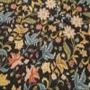 6'0" x 8'10" - 182 x 270 Cm Needlepoint Floral Black Floral Bohemian Wool Cotton Handmade Handknotted Vintage Turkish Area Rug for Living Room Bedroom Nursery Hallway Indoor view 3