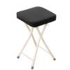19in Folding Bar Stool, Portable Folding Stool, Padded, Weight Capacity 265lb, Kitchen Folding Stool for Dorm Room Entertainment Game Room Garden(Black) view 1