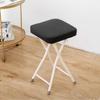 19in Folding Bar Stool, Portable Folding Stool, Padded, Weight Capacity 265lb, Kitchen Folding Stool for Dorm Room Entertainment Game Room Garden(Black) view 3