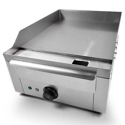 RUYICZB 18" Commercial Electric Griddle, Non-Stick Electric Flat Top Grill, 1340W Stainless Steel Countertop Griddle Adjustable Temperature Control 60~200 for BBQ Restaurant Kitchens
