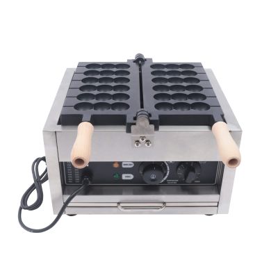 6 Grids Bubble Mold Waffle Maker, Commercial Electric Waffle Baker, Nonstick Waffle Maker Machine Stainless Steel, Kitchen Baker Waffle Bake Tool with Time & Temp. Control