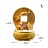 Tabletop Fountains Golden Koi Fish Desktop Fountain Waterfall Decoration with Light Portable Tabletop Decorative Fortune and Good Luck Meditation Waterfall for Office Living Room Craft Desktop Water F view 2