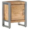 BUKSCYJS Bedside Cabinet,Small Dresser Cabinet,Nightstand with Drawers for Home,Bedroom Accessories,Office,College Dorm 15.7"X11.8"X19.7" Rough Mango Wood view 1