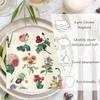 50 Pieces 3-ply Disposable Hand Towels Vintage Flower Cocktail Napkins Beverage Napkins Floral Paper Napkins for Wedding Birthday Party Bathroom Napkins Guest Disposable view 4