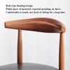 TemkIN Mid Century Modern Dining Chair Imitation Solid Wood PU Leather Upholstered Cushion Seat Kitchen Living Dining Room Lounge Chair Quick Assembly (Color : Beige, Size : 48 * 35 * 75cm) view 3