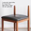 TemkIN Mid Century Modern Dining Chair Imitation Solid Wood PU Leather Upholstered Cushion Seat Kitchen Living Dining Room Lounge Chair Quick Assembly (Color : Beige, Size : 48 * 35 * 75cm) view 4
