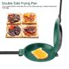 Garhelper Double Pie Iron Cooking Pan, Round Double Sided Frying Pan Pancake Pan, Nonstick Cooking Pan Sandwichs Maker, Multifunctional Baking Pan for Toaster Breakfast Omelette view 3
