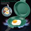 Garhelper Double Pie Iron Cooking Pan, Round Double Sided Frying Pan Pancake Pan, Nonstick Cooking Pan Sandwichs Maker, Multifunctional Baking Pan for Toaster Breakfast Omelette view 4