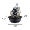 HEXEH Tabletop Fountains Simple Indoor Water Fountain Living Room Study Desktop Decoration Feng Shui Ball Office Feng Shui Wheel Decorations Desktop Water Fountain view 2