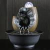 HEXEH Tabletop Fountains Simple Indoor Water Fountain Living Room Study Desktop Decoration Feng Shui Ball Office Feng Shui Wheel Decorations Desktop Water Fountain view 3