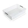 vbrly Large Table top Sundries Storage Frame, Plastic Openwork Bathroom Storage Basket, Amphora Handheld Square Organizer Storage Basket  view 1