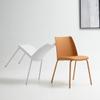 Dining Chairs Set of 2 Upholstered mid Century Modern Chair Armless Faux Leather Accent Chairs High Back Home Kitchen Restaurant Seat (Color : Light Green, Size : 45.5 * 52 * 78cm) view 2