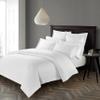 CASA BOLAJ DESIGNED TO DREAM Casabolaj Triomphe Collection 3 Pieces Duvet Cover Set -100% Egyptian Cotton Sateen 400 Thread Count - Luxury Handcraft Bedding Sets Queen King (White, California King) view 1