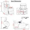 Bituman Large Power Lift Recliner Chair with Massage and Heat, Electric Lift Recliner Chair with Side Pocket Electric Recliner Chair Massage Sofa Chair with Extended Footrest for Living Room view 2