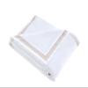 CASA BOLAJ DESIGNED TO DREAM 3Pcs Duvet Cover Set Egyptain Cotton Champagne Lace Luxury Wedding Collection(White,California King) view 4
