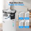 Humidifier large room 16L/4.2Gal - Lacidoll Whole house Humidifier for Home1500 sq.ft. Ultrasonic Cool Mist Humidifiers for Bedroom with Extension Tube & Aroma Box & Night light, White view 3