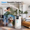 Humidifier large room 16L/4.2Gal - Lacidoll Whole house Humidifier for Home1500 sq.ft. Ultrasonic Cool Mist Humidifiers for Bedroom with Extension Tube & Aroma Box & Night light, White view 4