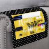 LBCASA Sofa Armrest Organizer Bedside Caddy, Yellow Bees Non Slip Couch Remote Control Holder for Recliner, Spring Floral Filling Yellow and Black Arm Chair Caddy with Pocket for Phone, 13''x35'' view 3