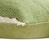The HomeCentric Decorative Green 18"x18" (45x45 cm) Throw Pillows, Jute Textured, Chevron, Lace for Couch, Geometric Pattern Modern - Evergreen Jute view 2