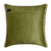 The HomeCentric Decorative Green 18"x18" (45x45 cm) Throw Pillows, Jute Textured, Chevron, Lace for Couch, Geometric Pattern Modern - Evergreen Jute view 3