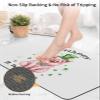 YESOF66 Diatomaceous Earth Bath Rug Bathtub Mat, Happy St. Patrick's Day Clover Farm Pink Pig Quick Dry Non-Slip Diatomite Mud Bathroom Floor Rugs for Bath Tub Kitchen Absorbent Pad, 16x24 Inch view 4