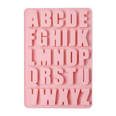 26 Cavities Alphabet crayon mold letter molds silicone alphabet mold chocolate molds silicone Large depth, easy to release and clean for Making cakes,Biscuit Ice Cube Chocolate Resin Concrete