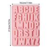26 Cavities Alphabet crayon mold letter molds silicone alphabet mold chocolate molds silicone Large depth, easy to release and clean for Making cakes,Biscuit Ice Cube Chocolate Resin Concrete view 2
