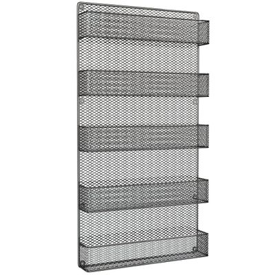 5-Tier Spice Rack- Wall Mount Storage Shelf & Organizer