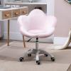 Office Chair Gaming Chair Computer Chair Mid Back Swivel Chair Adjustable Sofa Armchair for Living Study Bedroom,Ergonomic Computer Chair Petal Home Desk Chair with Armrest,Velvet view 2