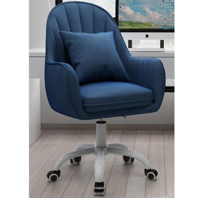 Office Chair Gaming Chair Computer Chair Velvet Cute Office Chair,Adjustable Swivel Chair Mid-Back Upholstered Executive Chair for Home Study,Ergonomic Computer Chair Modern Desk C