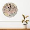 ArogGeld PVC Clock There Yet Hanging Clock World Map 10in Silent Non-Ticking Battery Operated Funny Large Wall Clock Decoration for Home Living Room Dining Bedroom Kitchen Housewarming Gift view 3