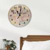 ArogGeld PVC Clock There Yet Hanging Clock World Map 10in Silent Non-Ticking Battery Operated Funny Large Wall Clock Decoration for Home Living Room Dining Bedroom Kitchen Housewarming Gift view 4