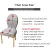 N/A Set of 1/2/4 Dining Chairs Slipcovers, with Round Back Dining Room Chairs Covers, Without Arms Oval Side Chairs, for Dining Room Banquet Home Decor,F,2pack view 2