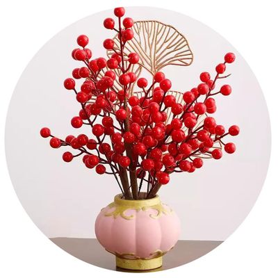Living Room Desktop Festive Vase Decoration Opening Store Decorations Arranging Wedding Bouquet Flower Vessel (Color : Yellow)