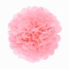 jweemax 5PCS Artificial Tissue Paper Flower for Spring Party, Baby Shower, Carnival, Crafts, Wedding Backdrop, Light Pink, 6 inch view 1