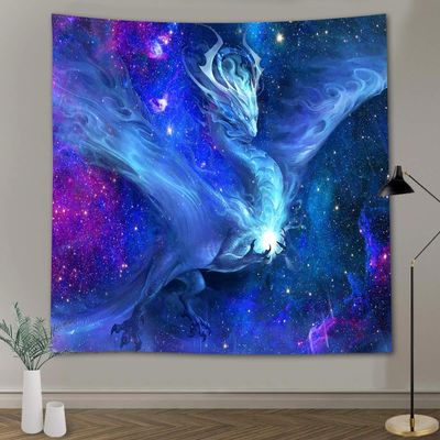 FEASRT Fantasy Dragon Tapestry Galaxy Tapestry Wall Art Decor for Bedroom Living Room Apartment Dorm Decorations Wall Hanging Tapestries 60x60 Inch GTLSAY1457